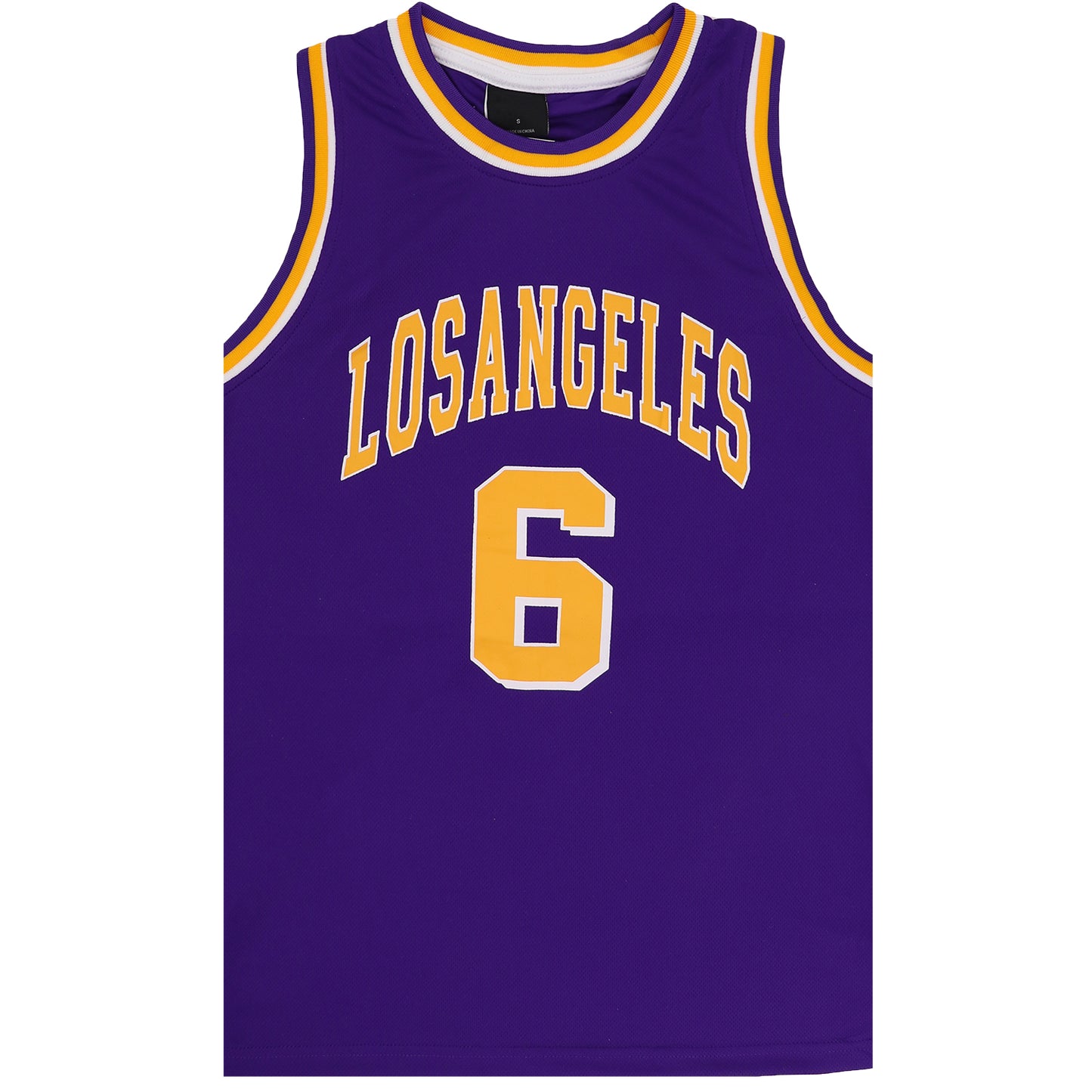 Kid's Basketball Jersey Tank Boys Sports T Shirt Tee Singlet Tops Los Angeles, Yellow - Los Angeles 6, 14