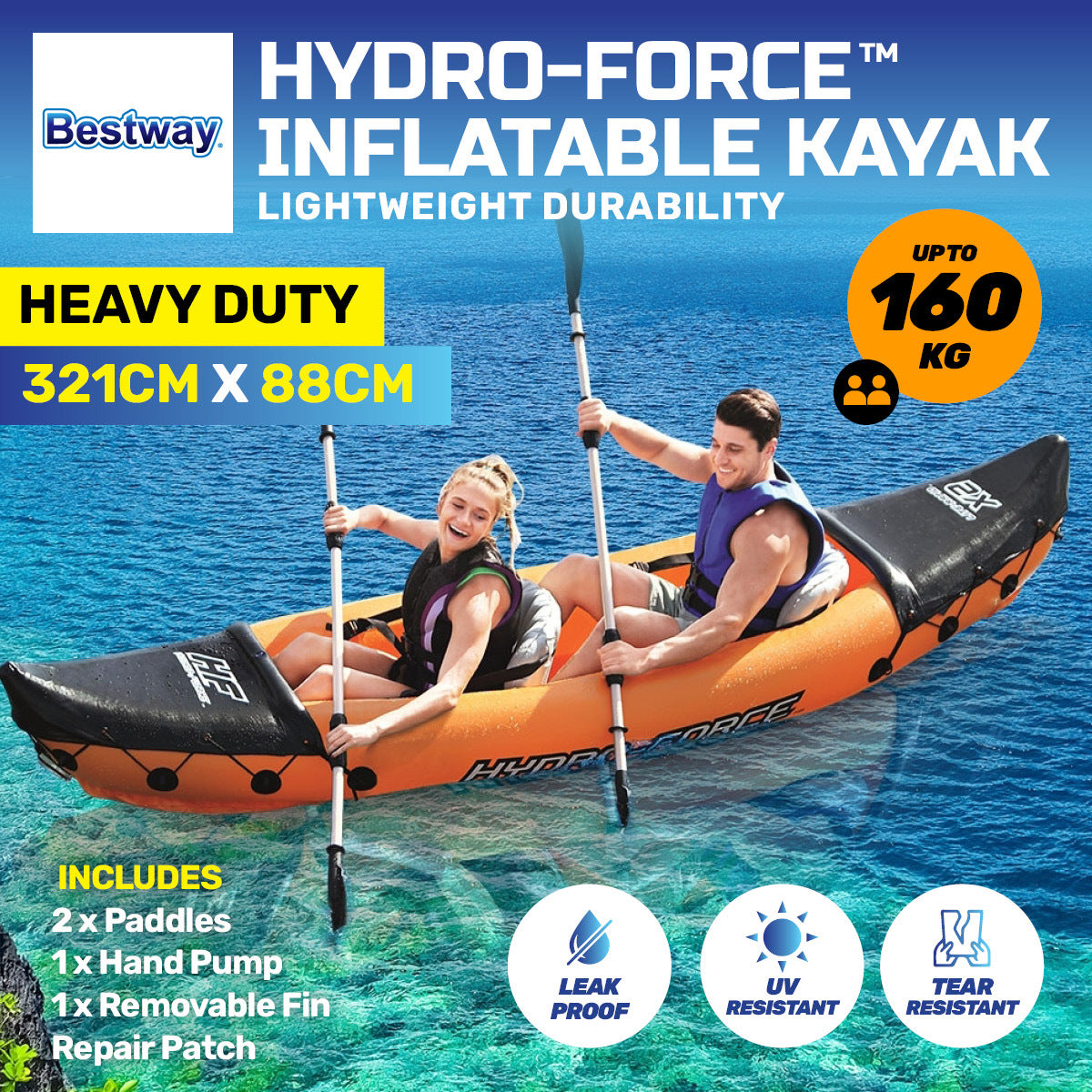 Bestway Lite-Rapid 2 Person Kayak